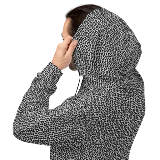 Ink Mosaic on a Hoodie