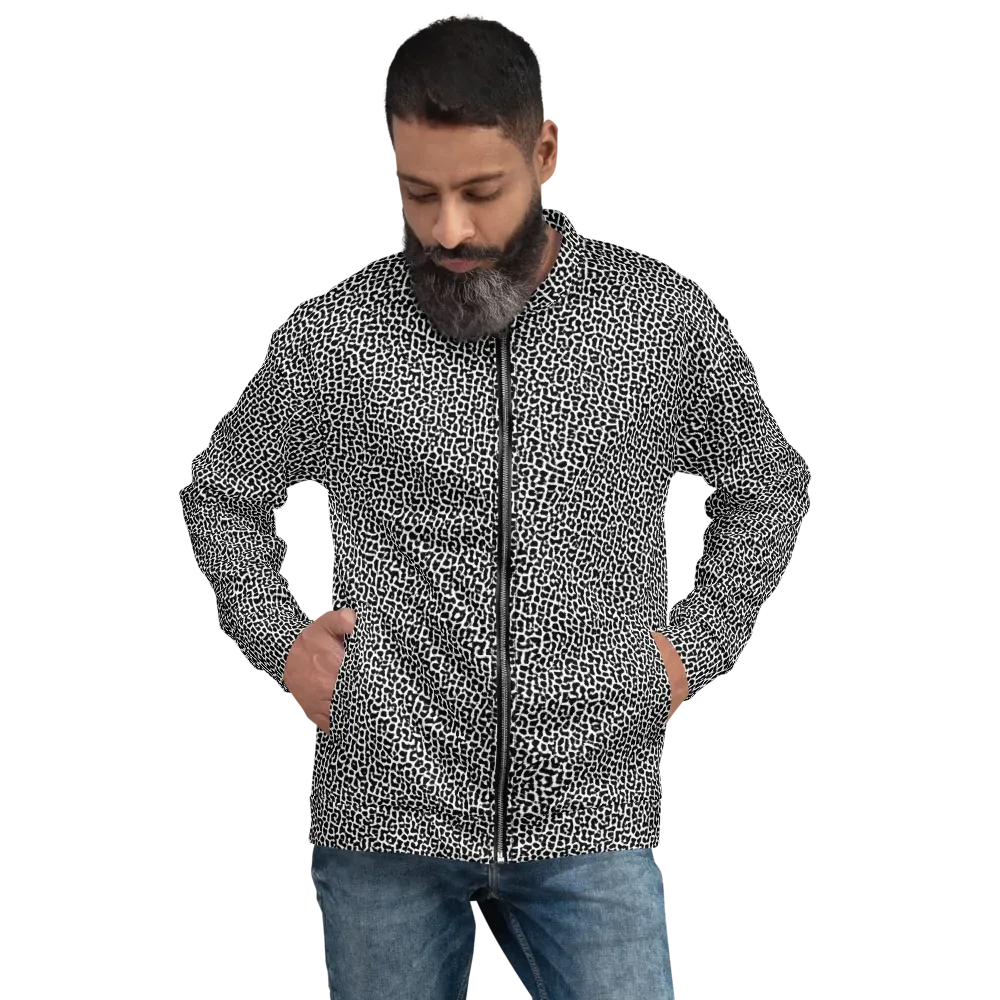 Ink Mosaic on Bomber Jacket — Front