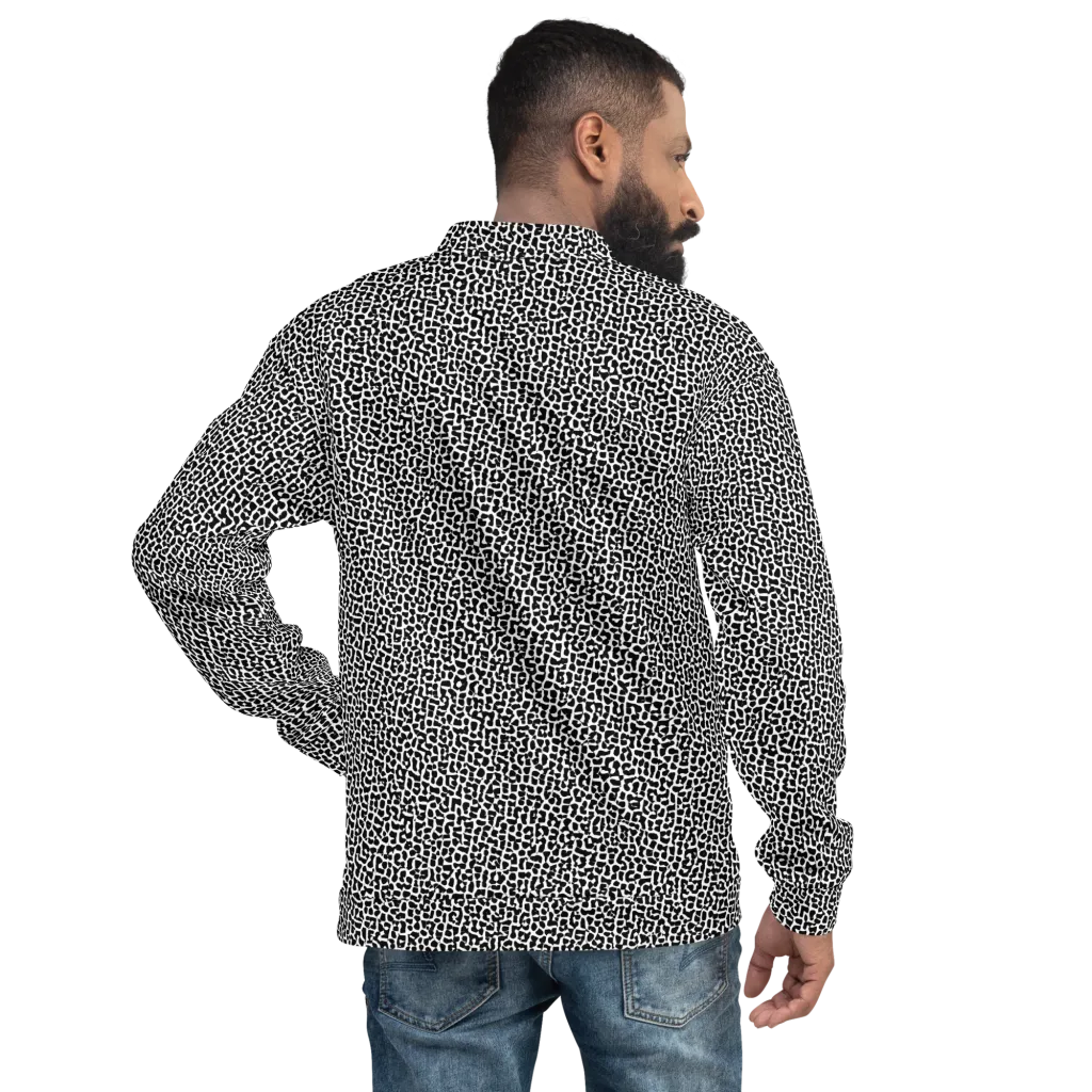 Ink Mosaic on Bomber Jacket — Back