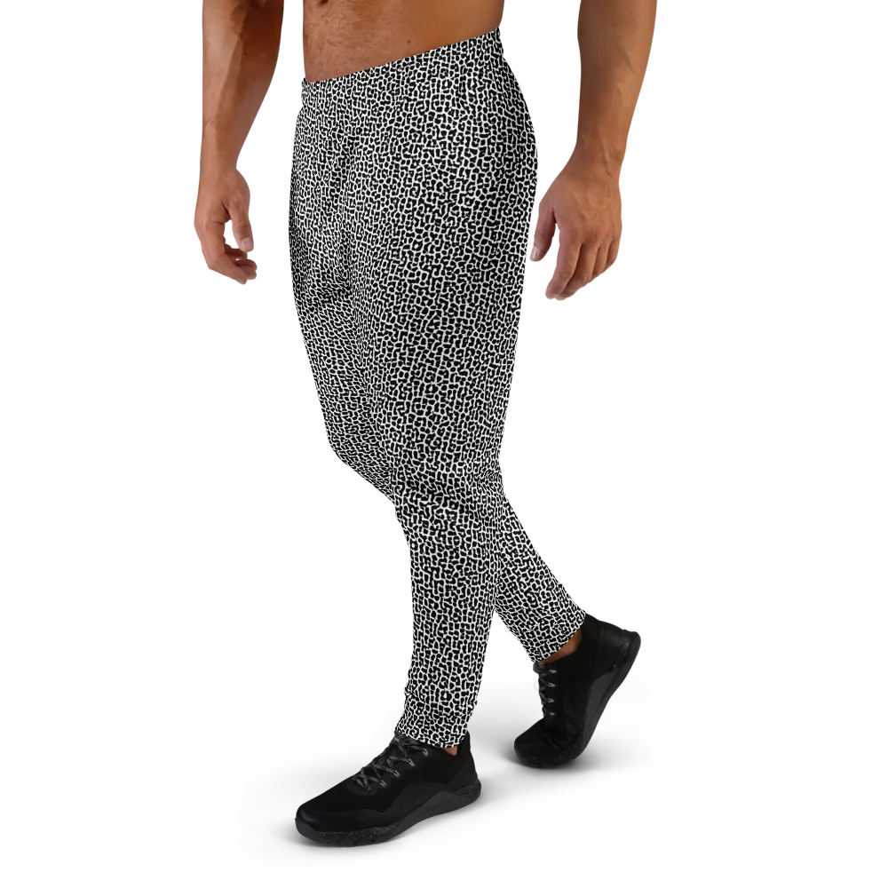 Ink Mosaic on Men's Joggers — Left