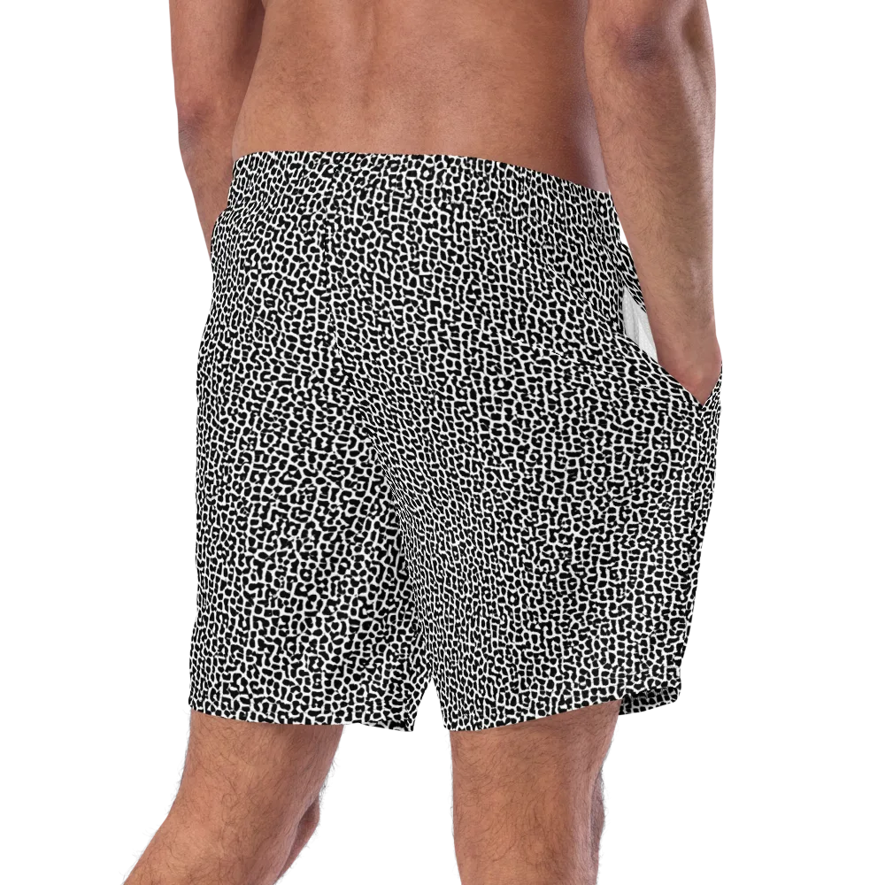 Ink Mosaic on Swim Trunks — Right Back