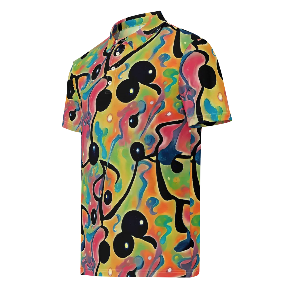 Midday Mirage on Men's Slim Fit Polo Shirt — Left Front