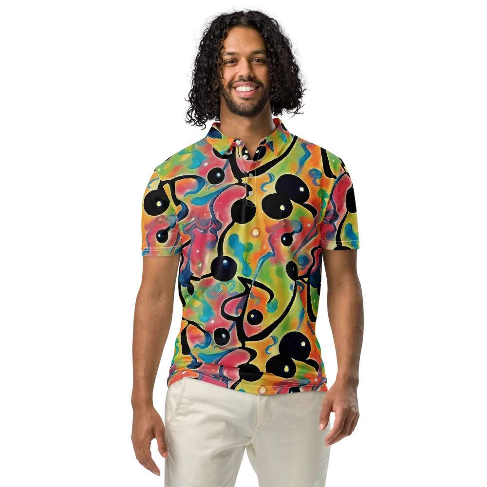 Midday Mirage on Men's Slim Fit Polo Shirt — Front
