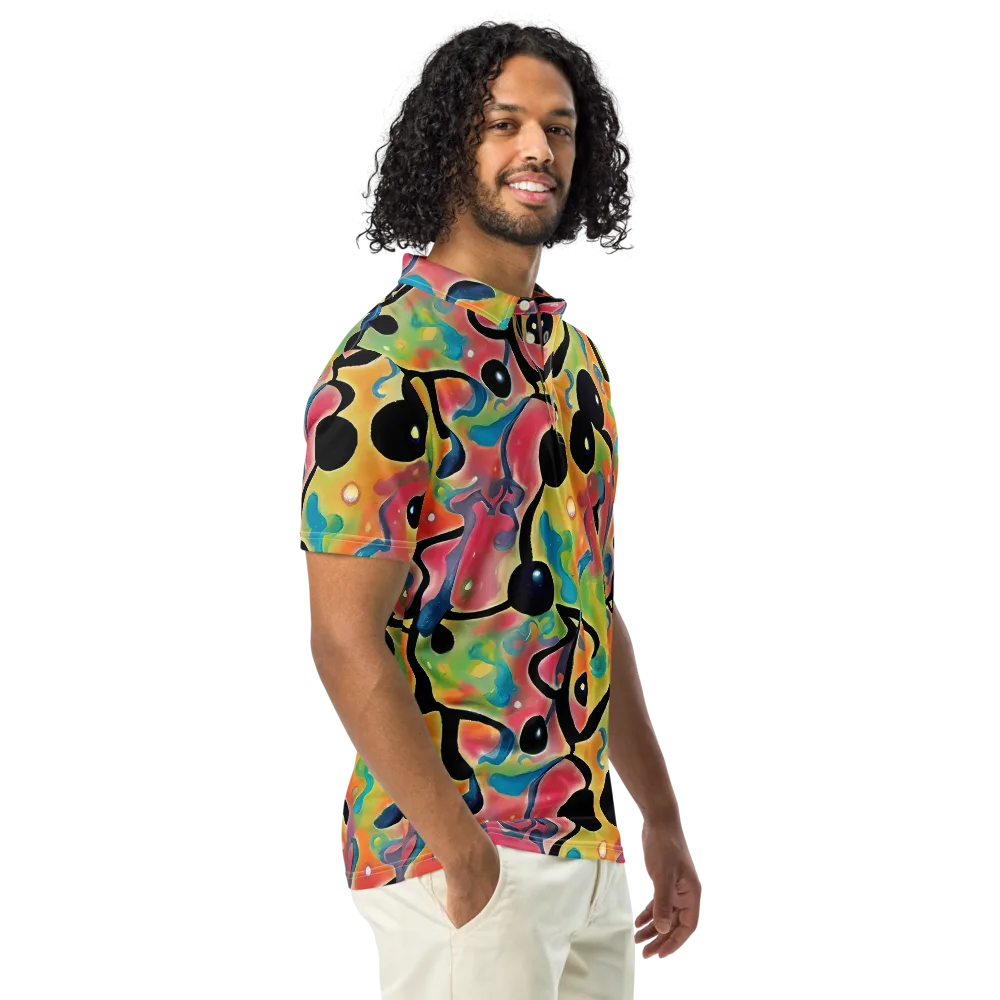 Midday Mirage on Men's Slim Fit Polo Shirt — Right Front