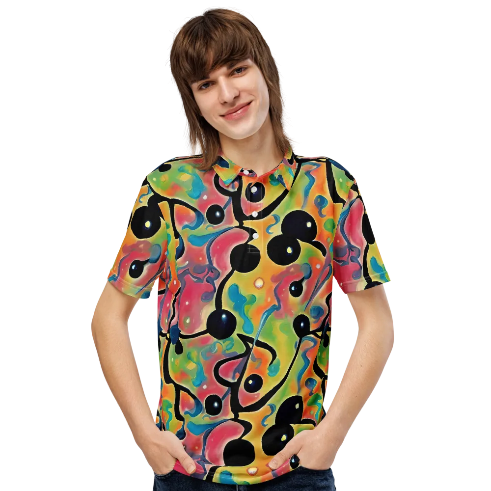 Midday Mirage on Men's Slim Fit Polo Shirt — Front