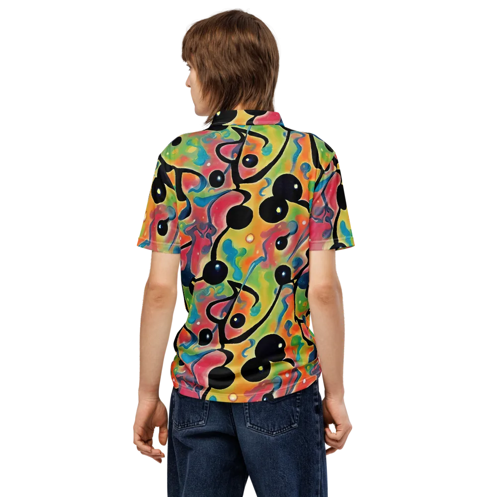 Midday Mirage on Men's Slim Fit Polo Shirt — Back