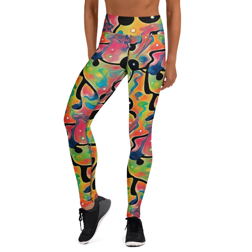 Midday Mirage on Yoga Leggings — Front