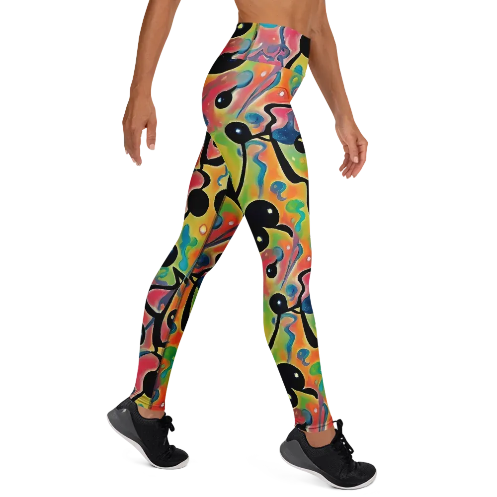 Midday Mirage on Yoga Leggings — Right
