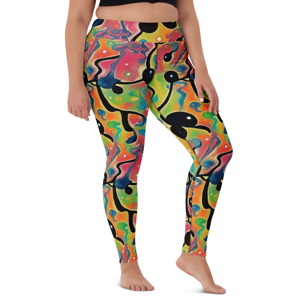 Midday Mirage on Yoga Leggings — Front