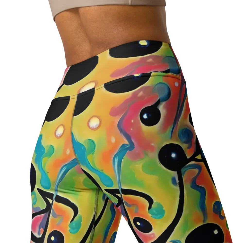 Midday Mirage on Yoga Leggings — Back