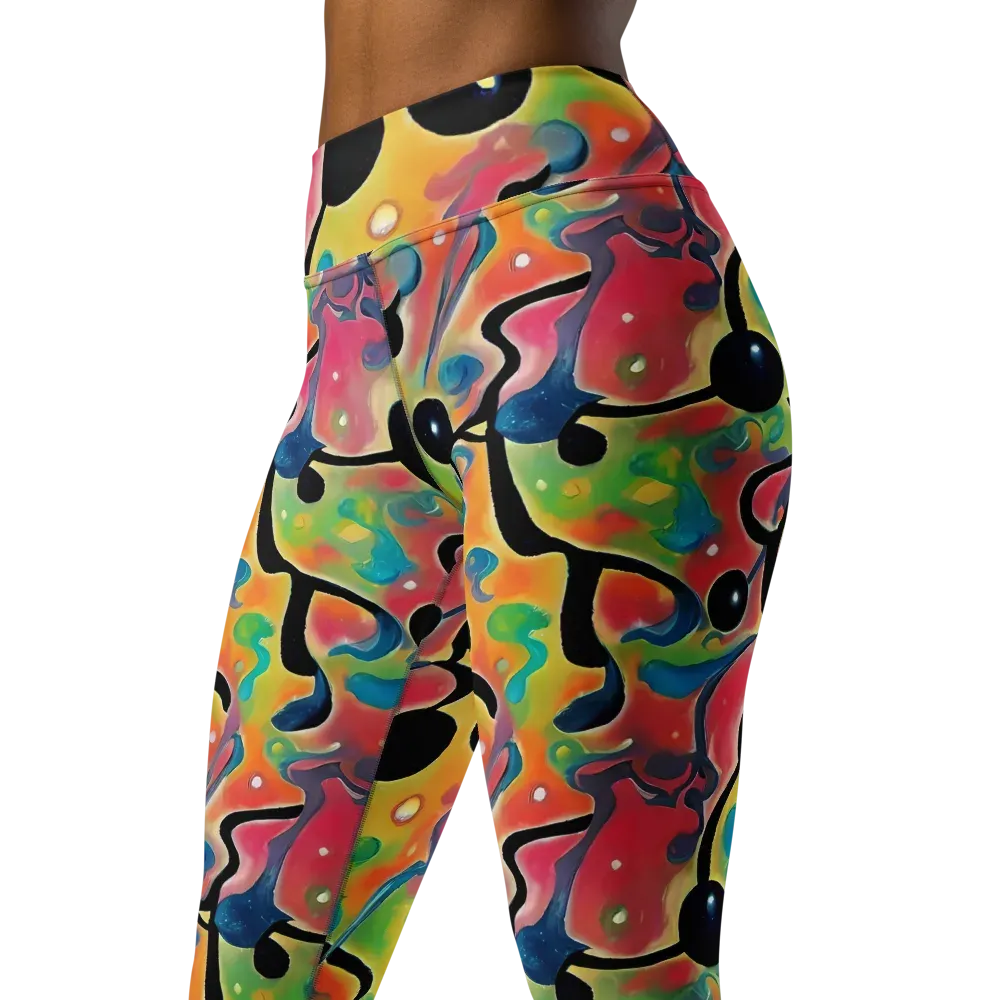 Midday Mirage on Yoga Leggings — Left Front