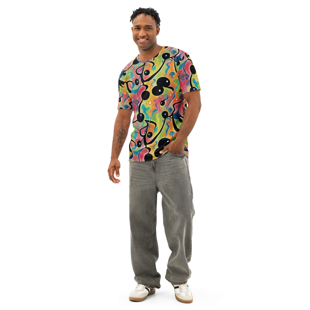Midday Mirage on Men's Cotton Crew Neck T-Shirt — Front