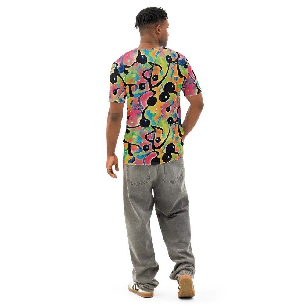 Midday Mirage on Men's Cotton Crew Neck T-Shirt — Back