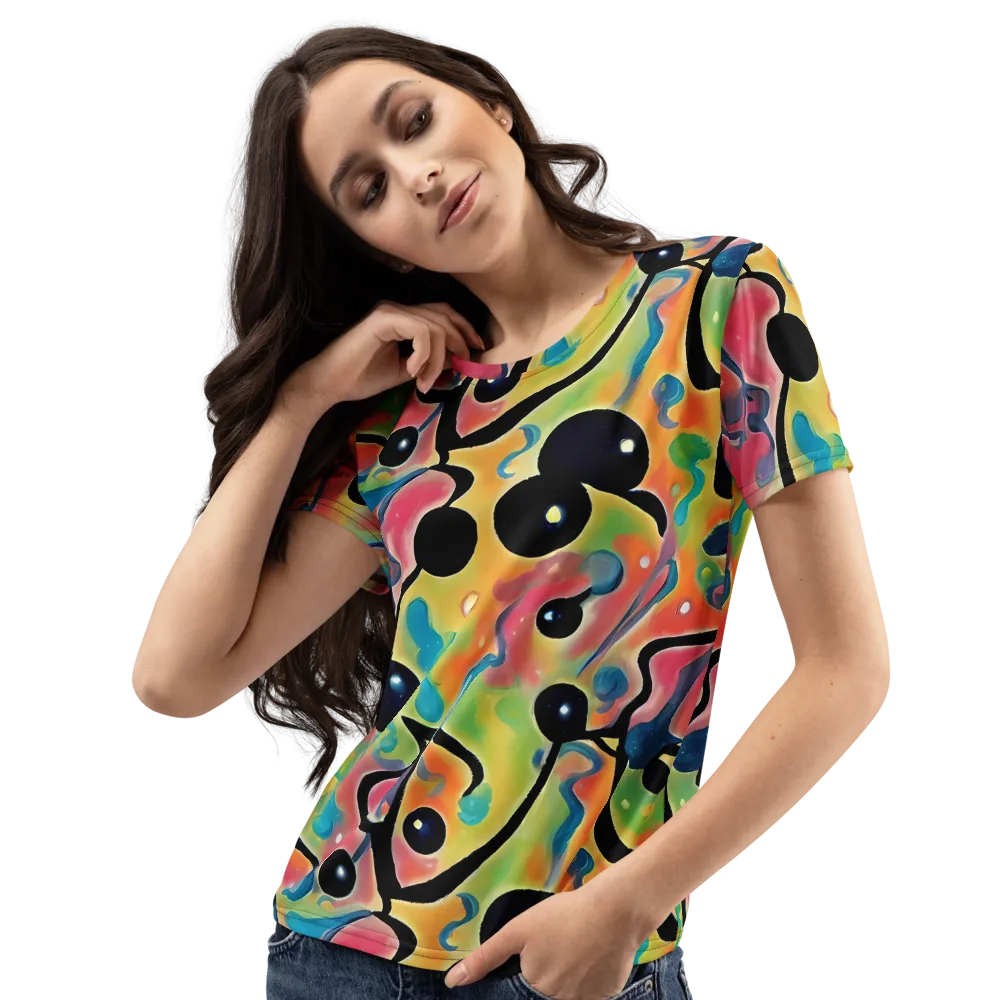 Midday Mirage on Women's Crew Neck T-Shirt — Left Front