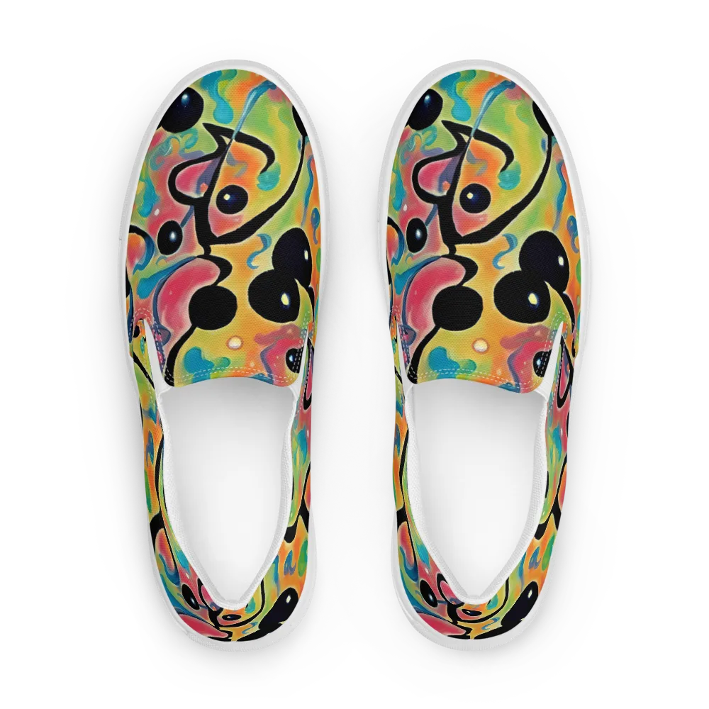 Midday Mirage on Men's Slip-On Canvas Shoes — Front