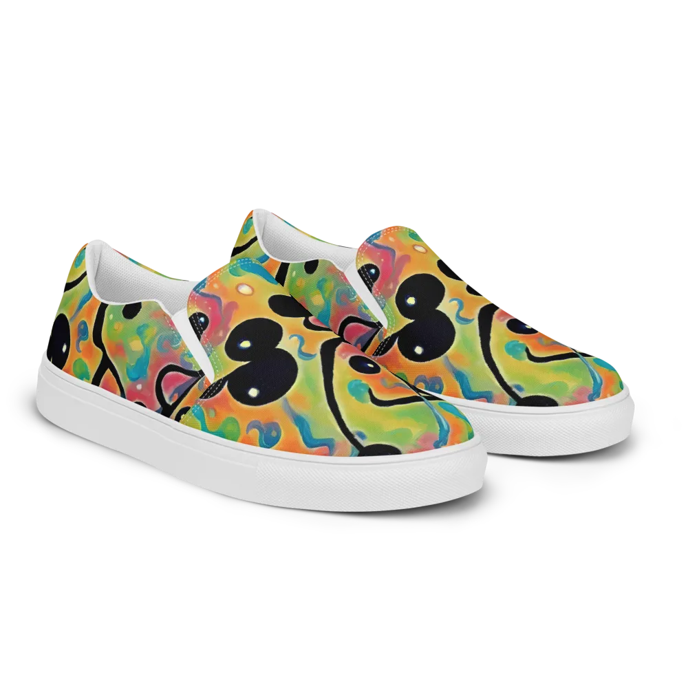 Midday Mirage on Men's Slip-On Canvas Shoes — Right Front