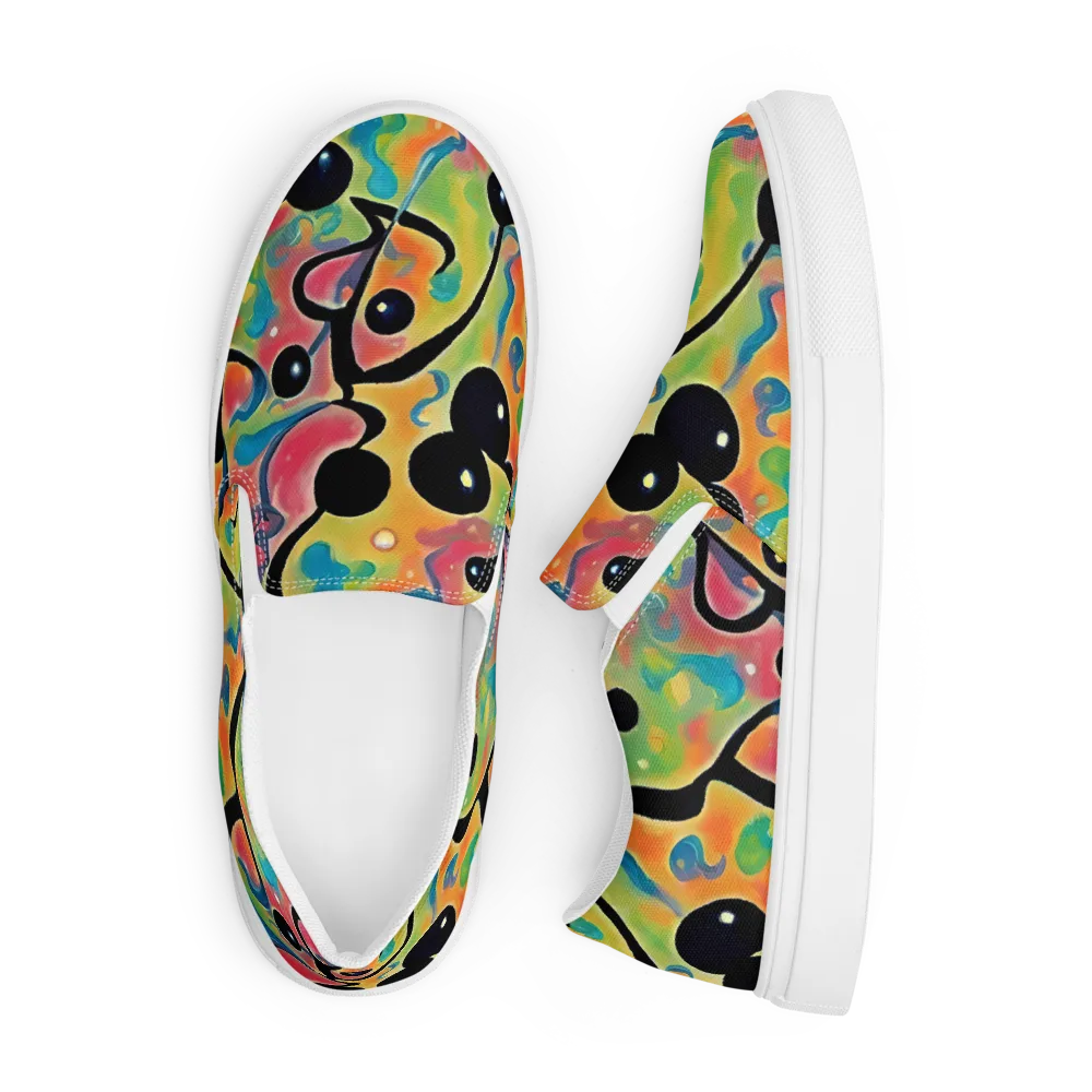 Midday Mirage on Men's Slip-On Canvas Shoes — Front
