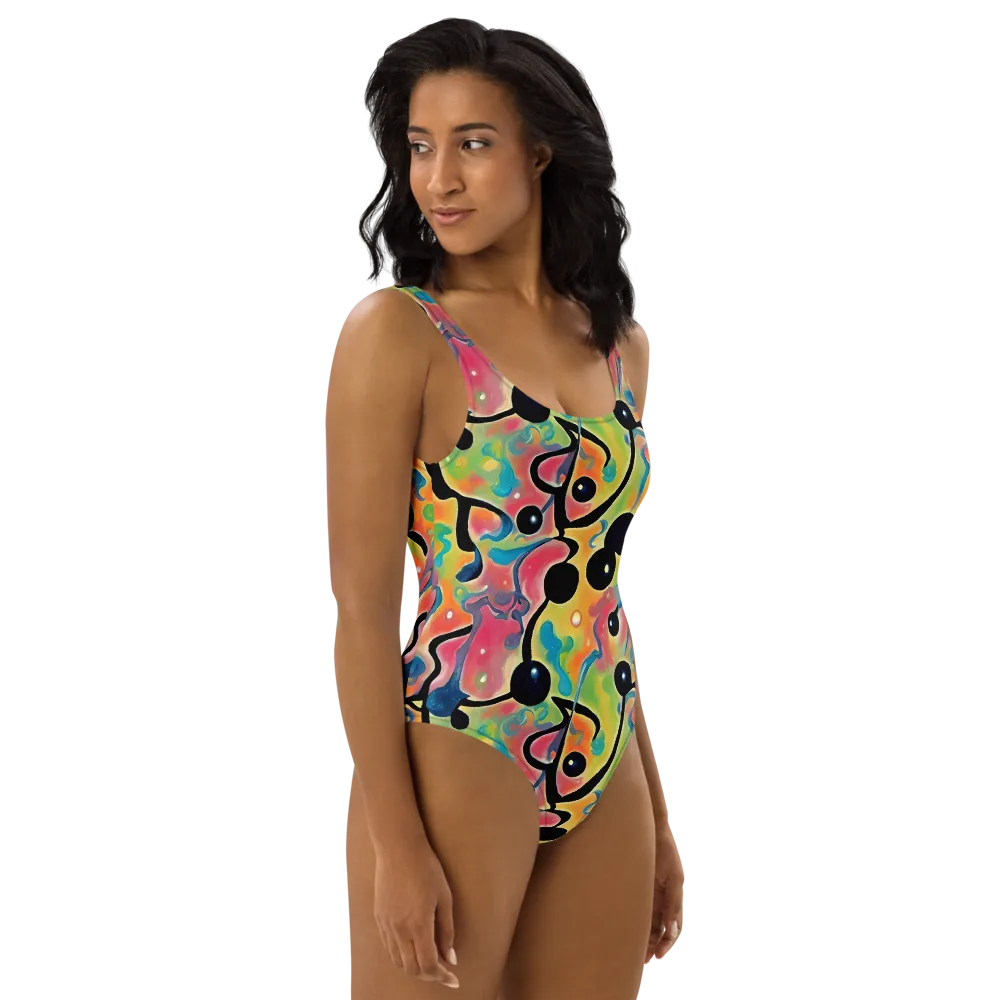 Midday Mirage on One-Piece Swimsuit — Right