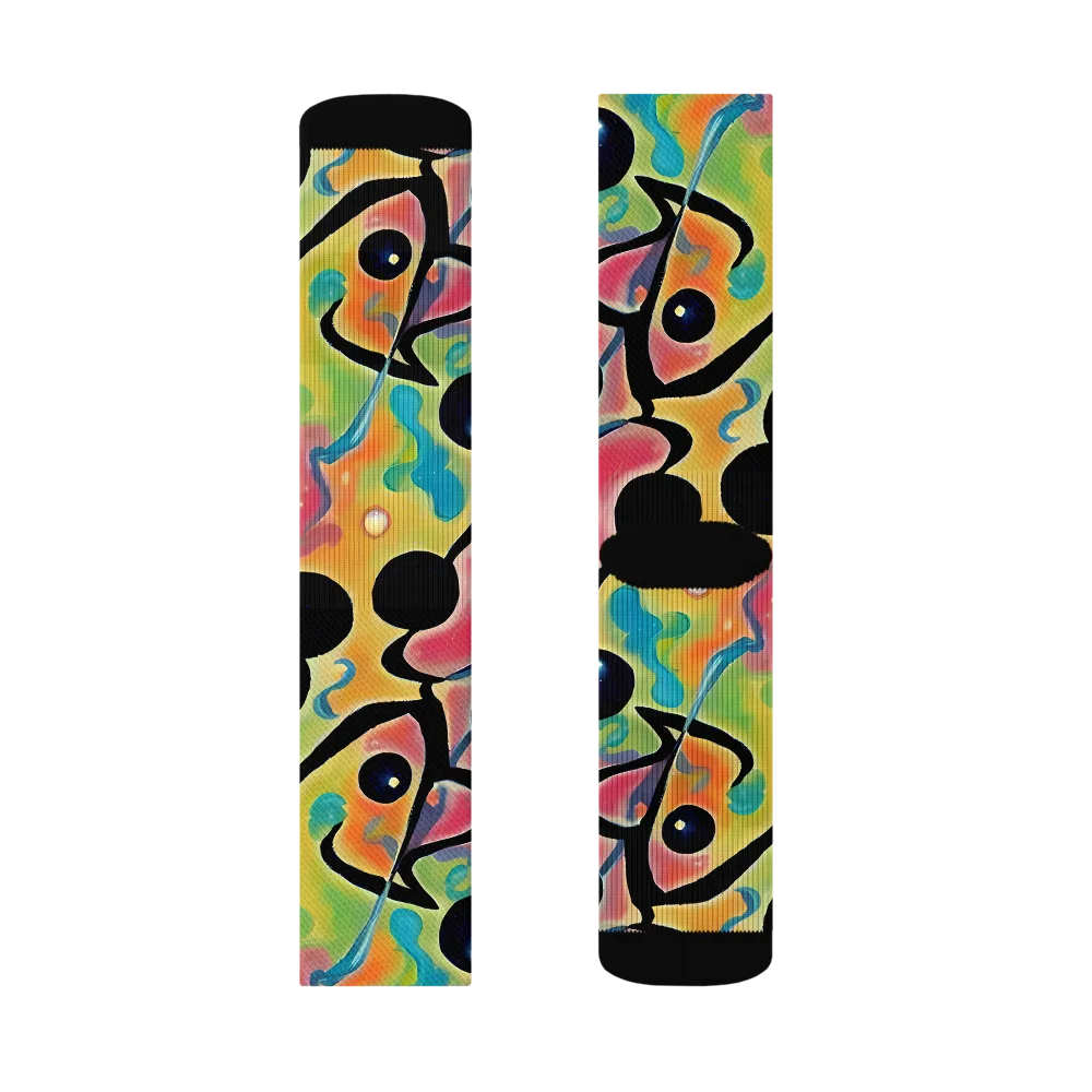 Midday Mirage on Socks — Left Sock