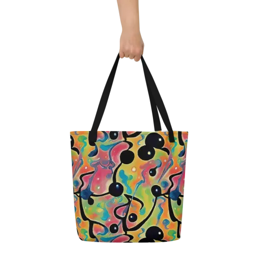 Midday Mirage on a Large Tote Bag W/ Pocket