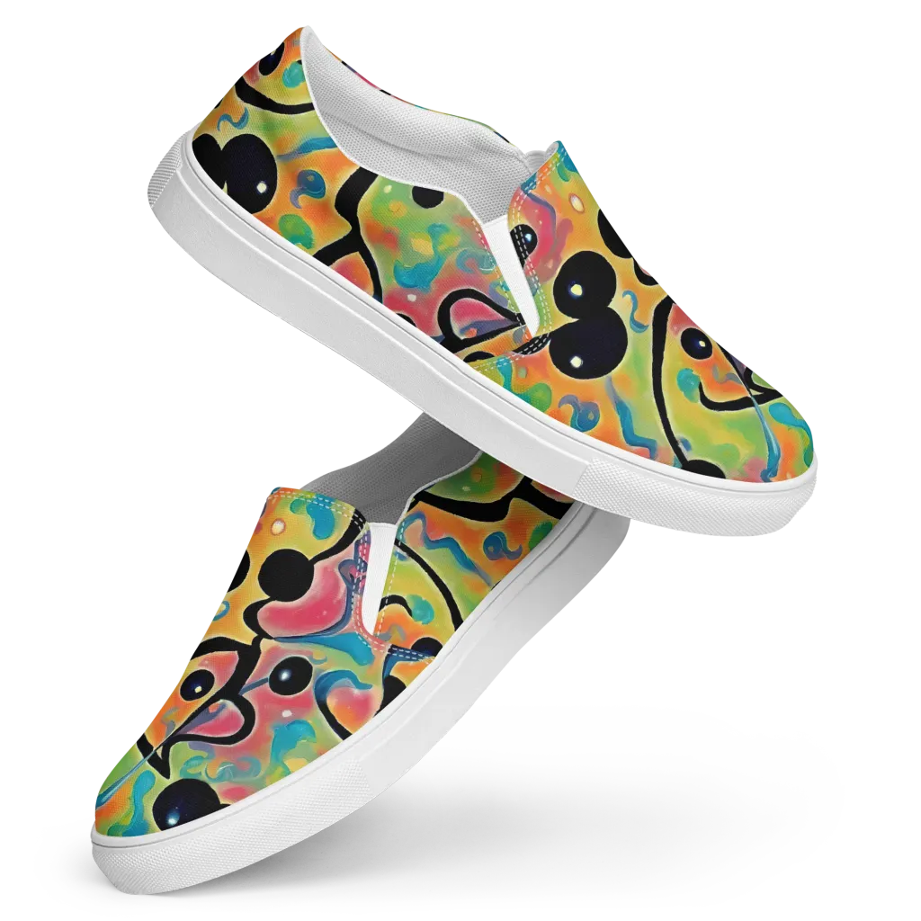 Midday Mirage on Women's Slip-On Canvas Shoes — Front