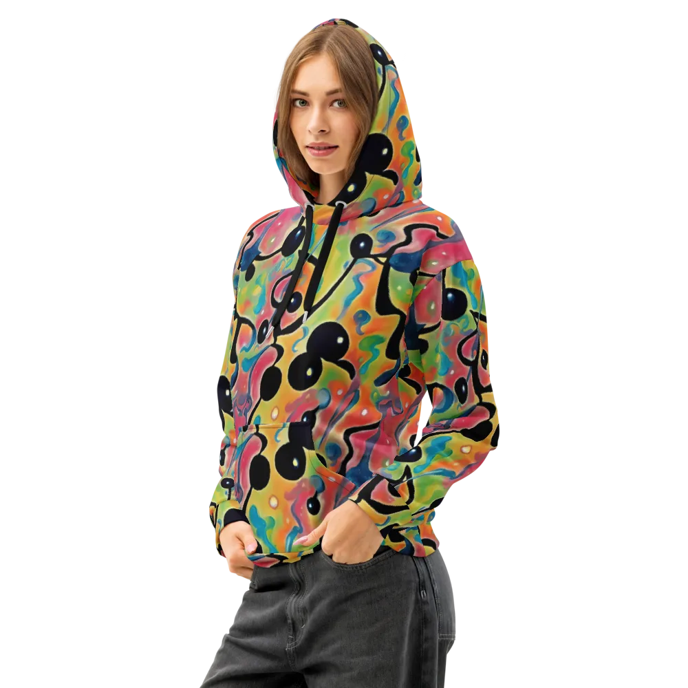 Midday Mirage on Cotton Hoodie — Left Front