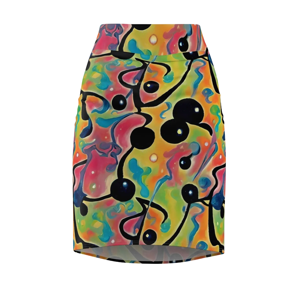 Midday Mirage on Pencil Skirt — Front