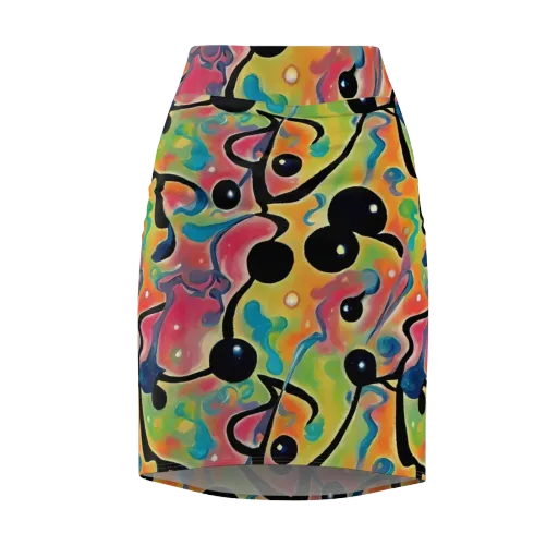 Midday Mirage on a Pencil Skirt