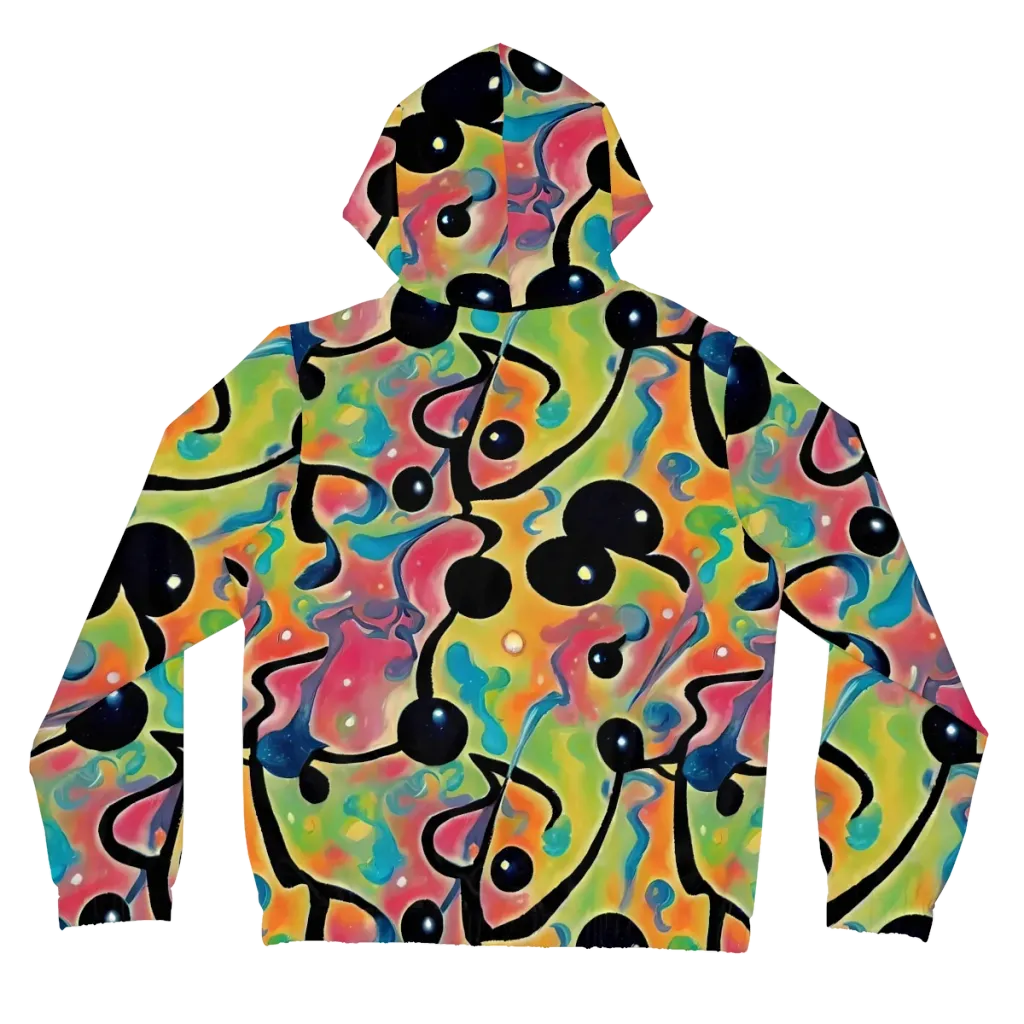 Midday Mirage on Women's Full-Zip Hoodie — Back