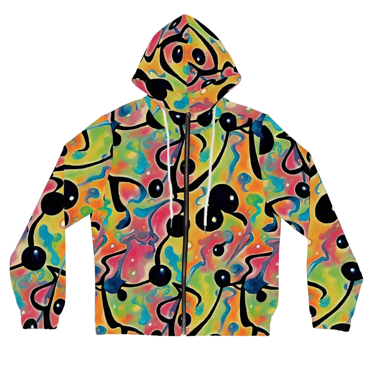 Midday Mirage on Women's Full-Zip Hoodie — Front
