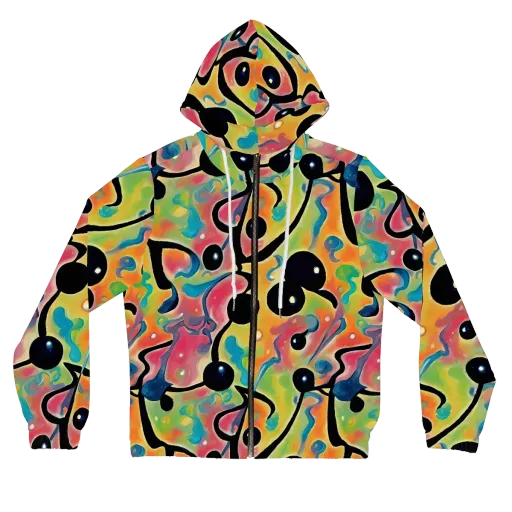 Midday Mirage on a Women's Full-Zip Hoodie