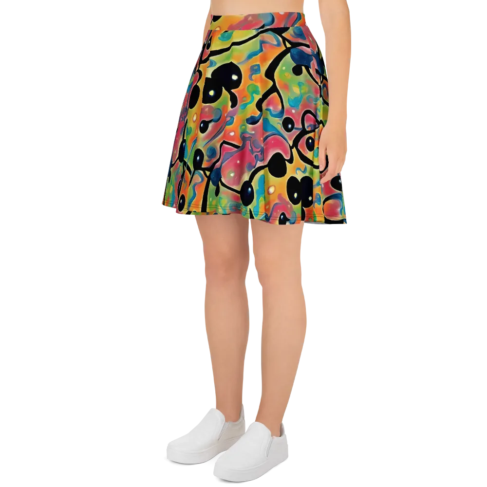 Midday Mirage on Skater Skirt — Left