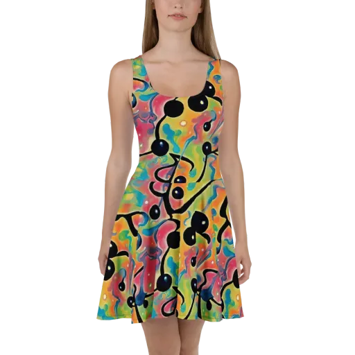 Midday Mirage on a Skater Dress