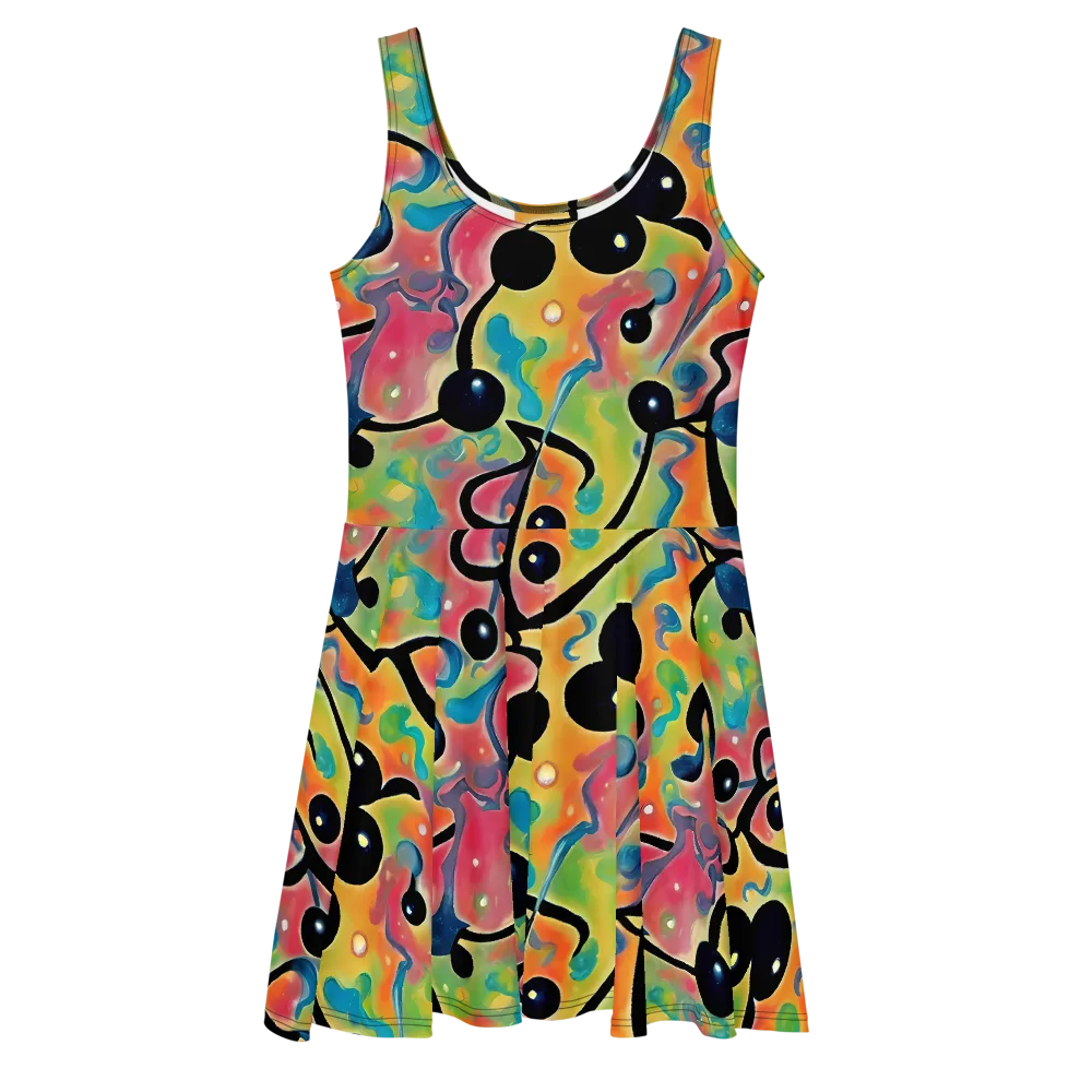 Midday Mirage on Skater Dress — Front