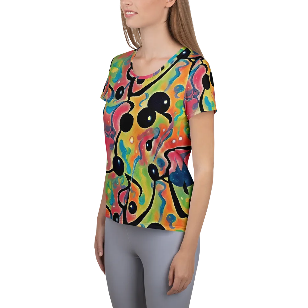Midday Mirage on Women's Athletic T-Shirt — Left
