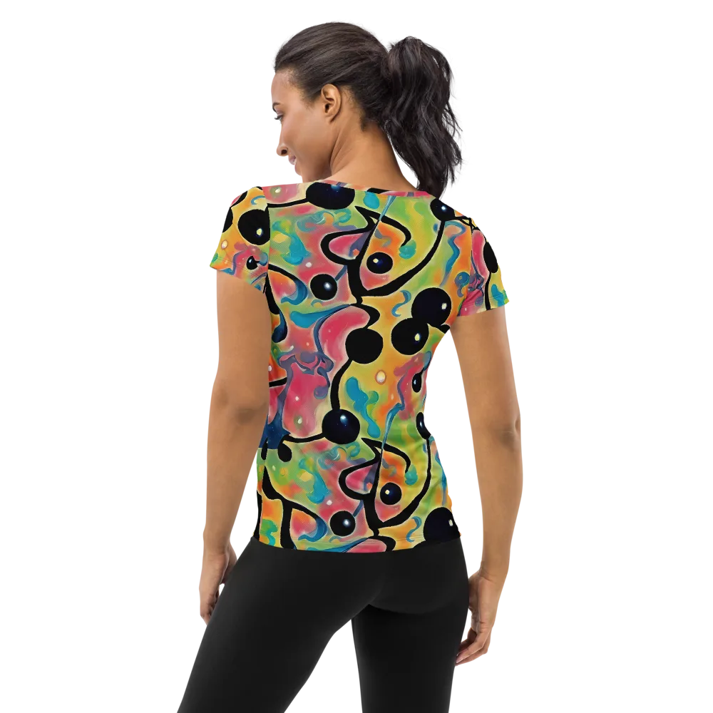Midday Mirage on Women's Athletic T-Shirt — Back