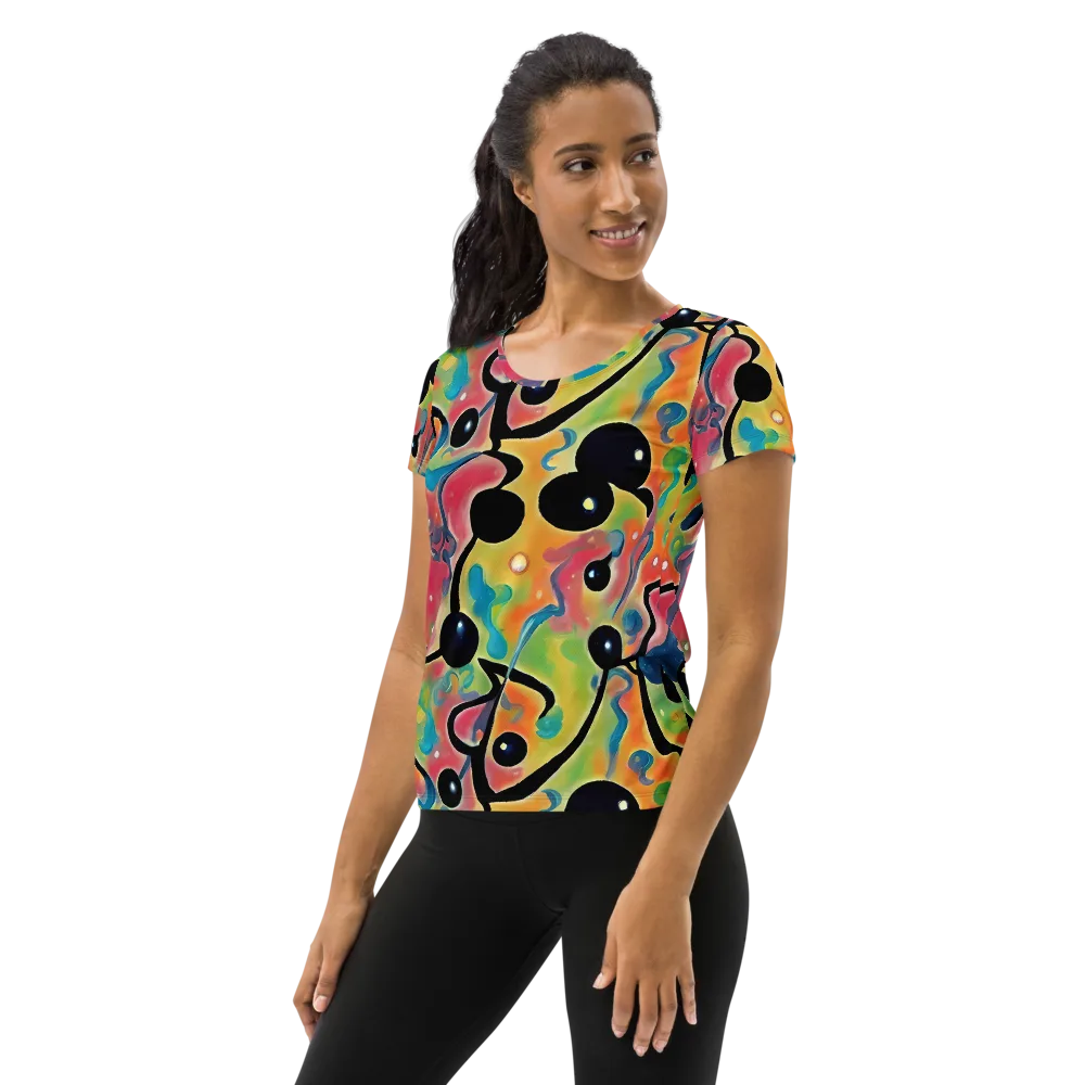 Midday Mirage on Women's Athletic T-Shirt — Left
