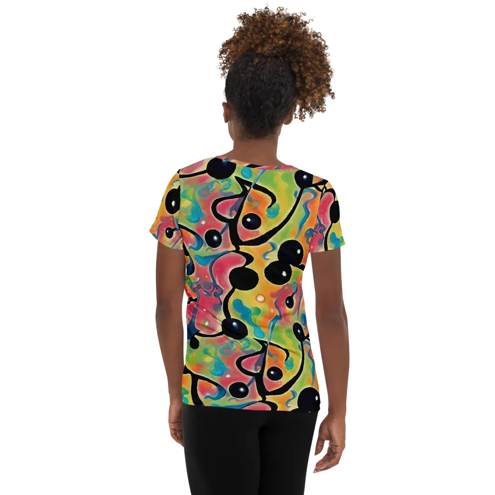 Midday Mirage on Women's Athletic T-Shirt — Back