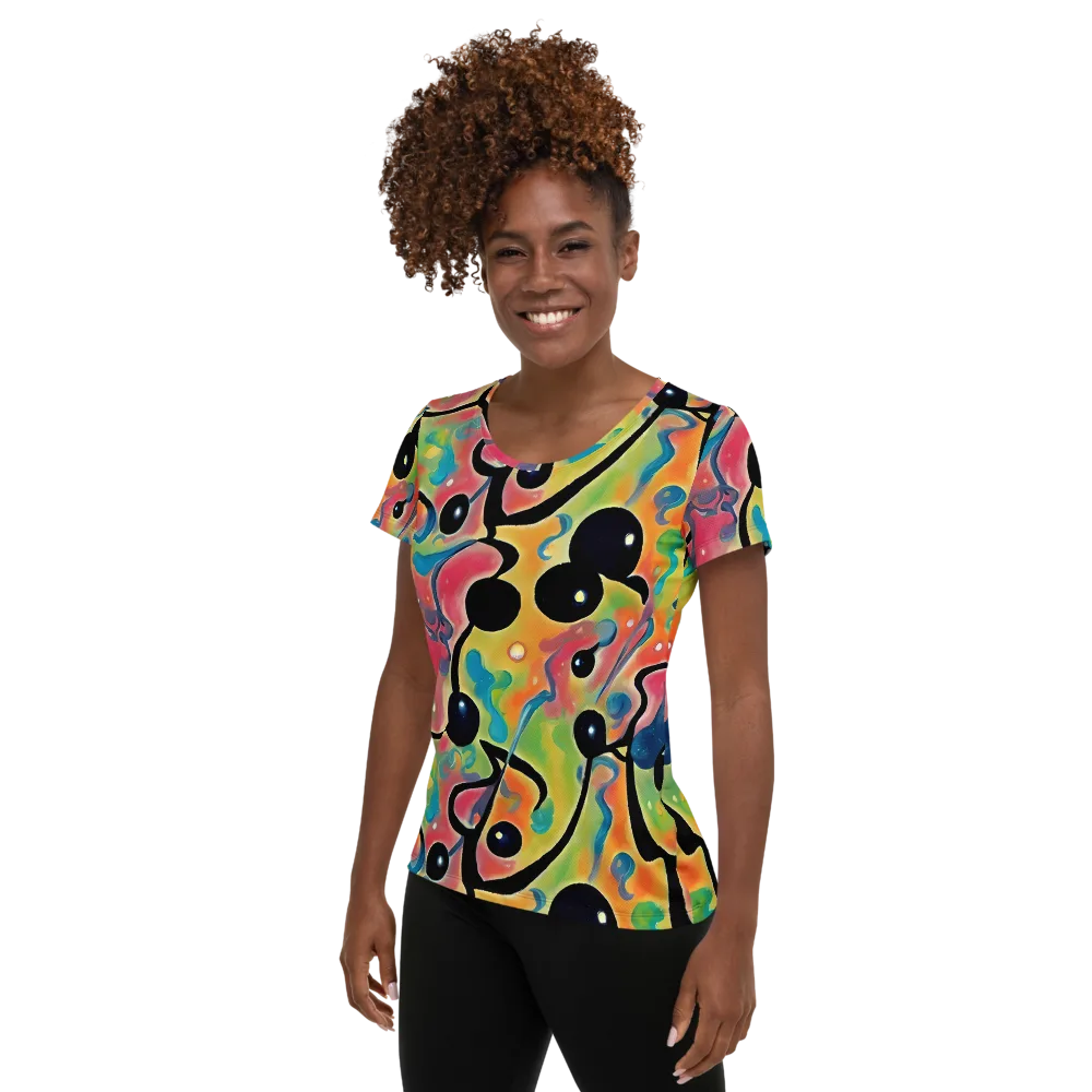 Midday Mirage on Women's Athletic T-Shirt — Left
