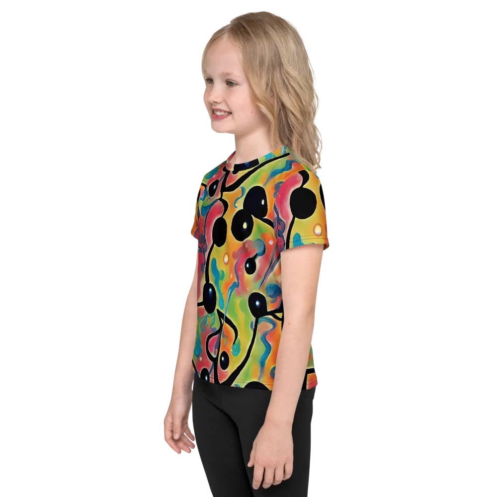 Midday Mirage on Kids Crew Neck T-Shirt — Left
