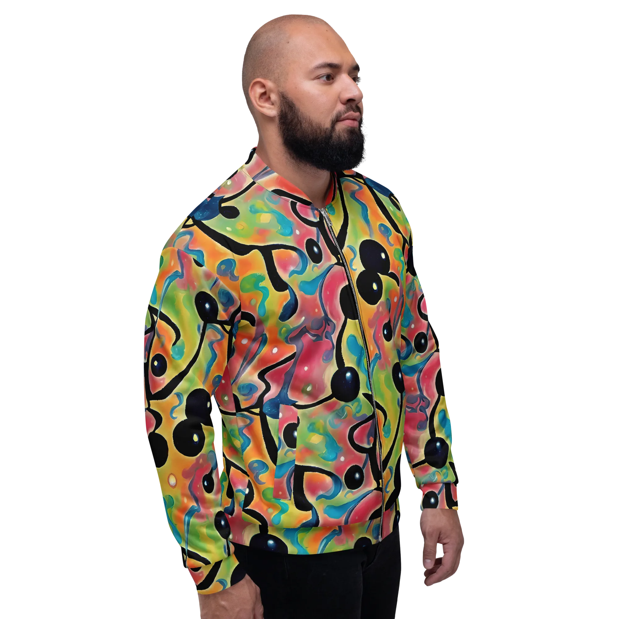 Midday Mirage on Bomber Jacket — Right