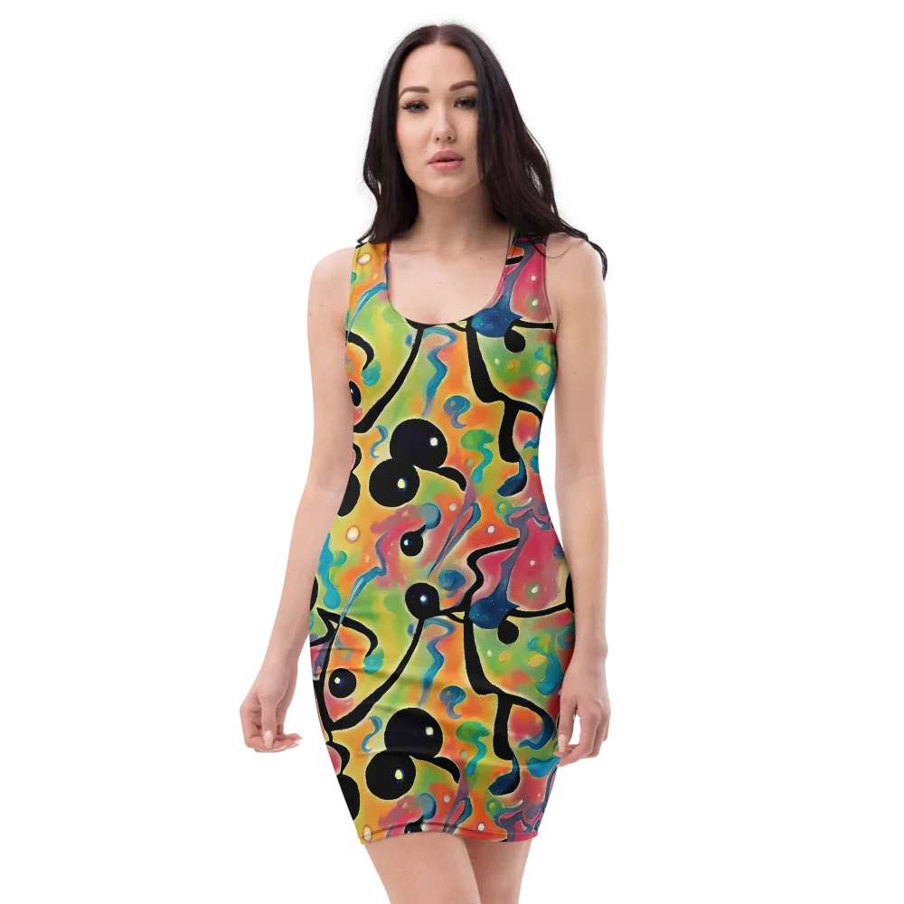 Midday Mirage on Bodycon Dress — Front