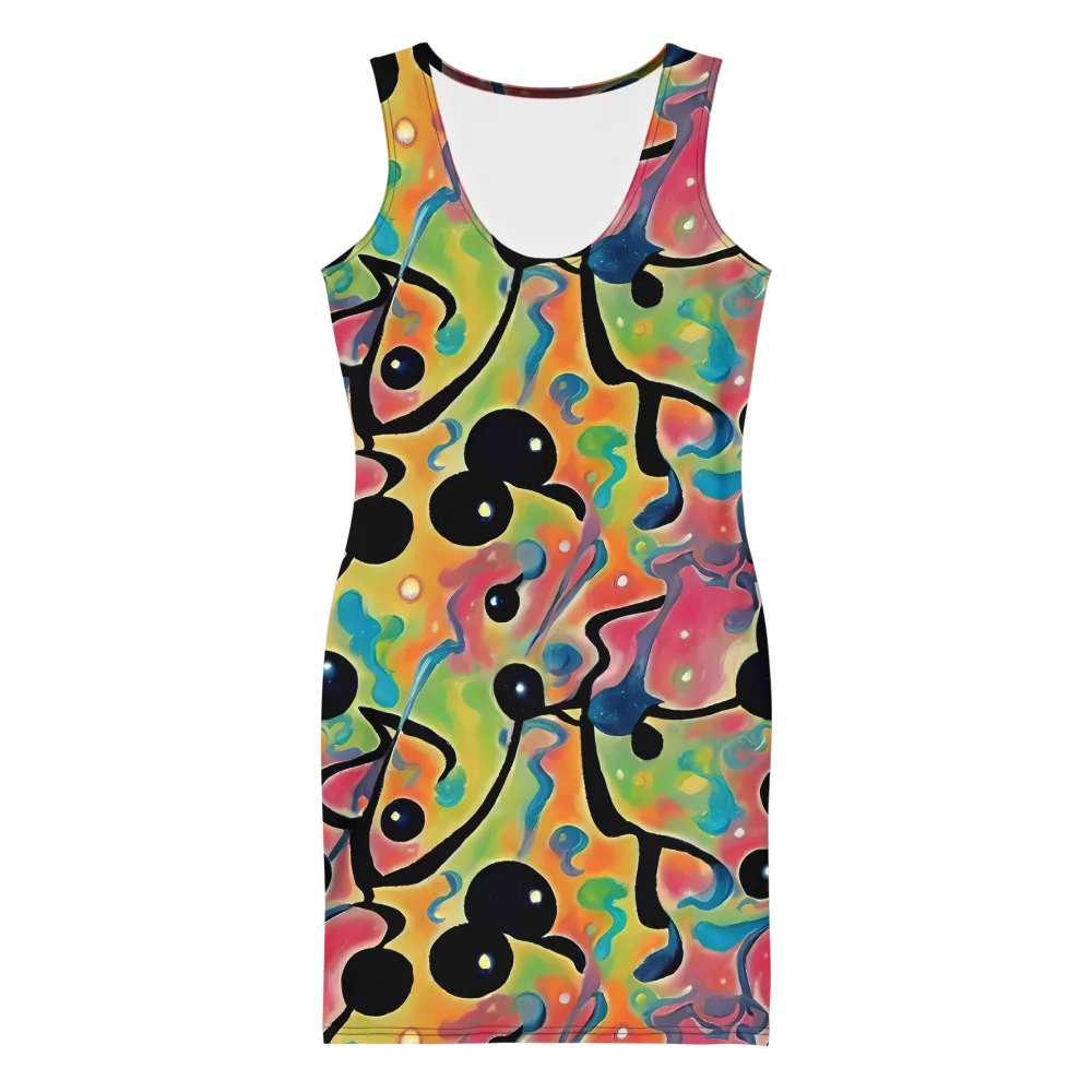 Midday Mirage on Bodycon Dress — Front