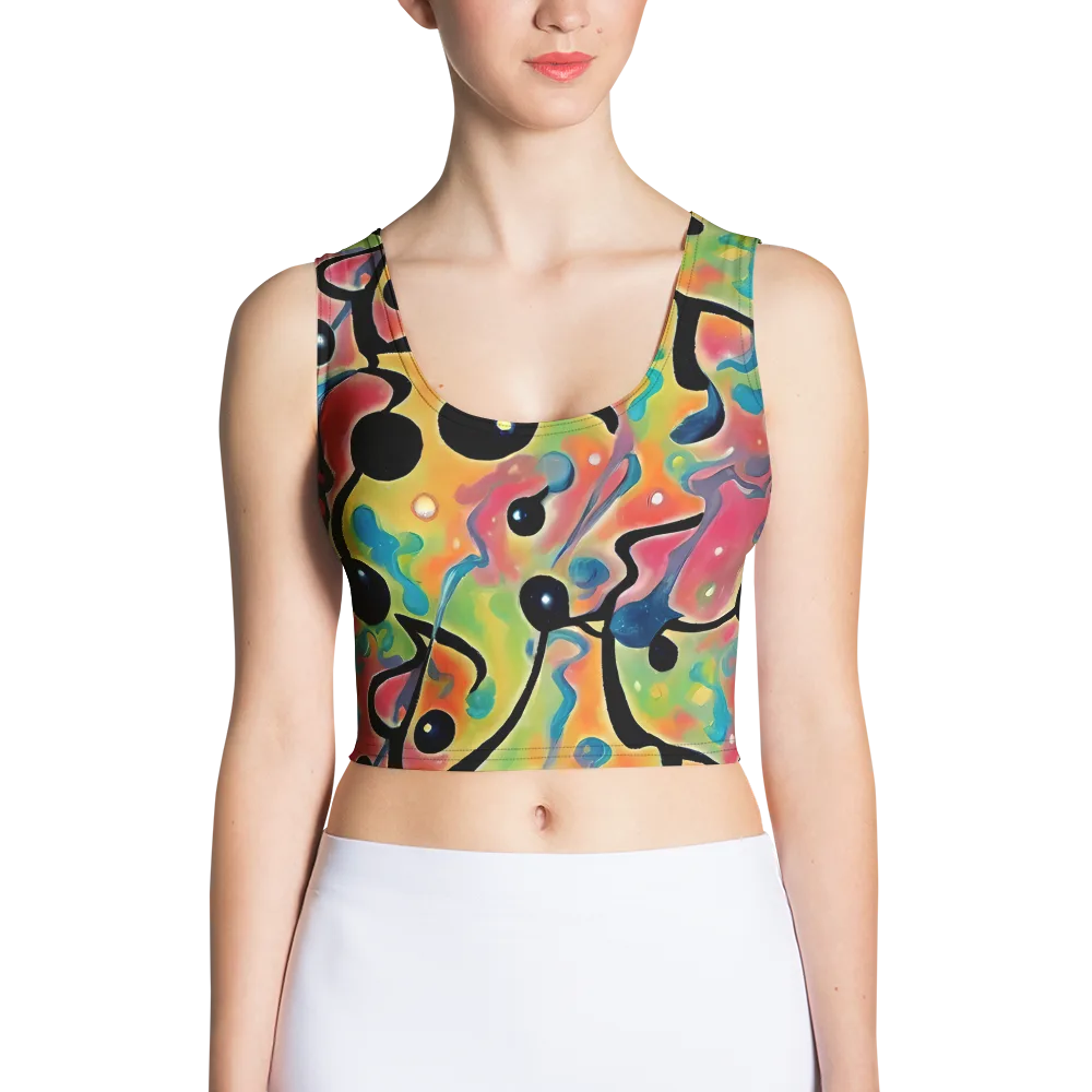 Midday Mirage on Crop Top — Front