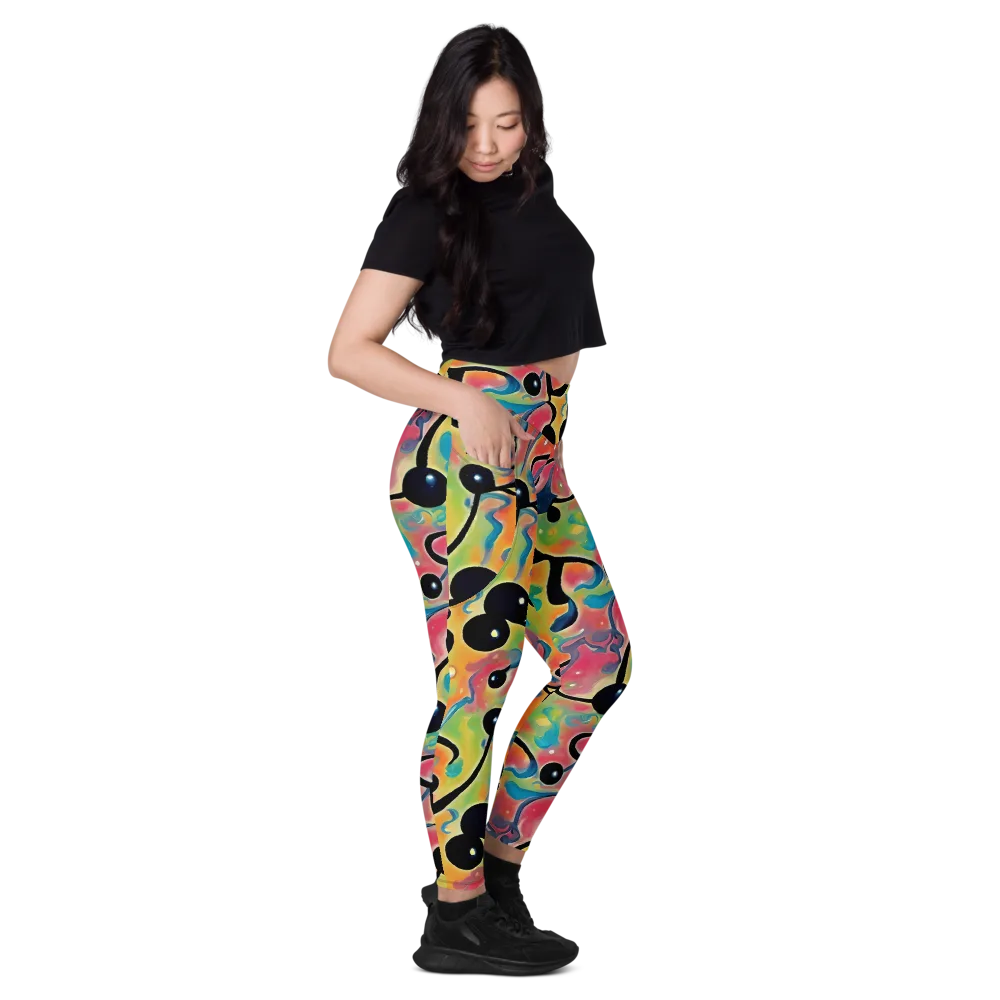 Midday Mirage on Leggings with Pockets — Right