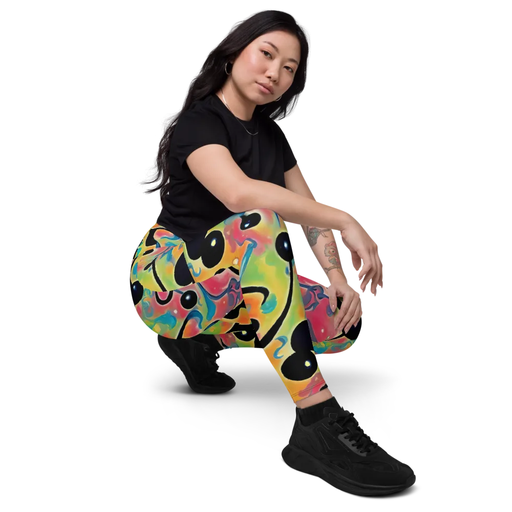 Midday Mirage on Leggings with Pockets — Right Front