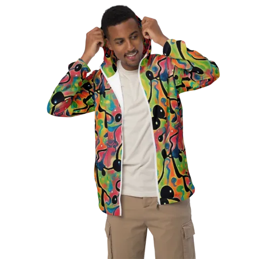 Midday Mirage on a Men's Windbreaker