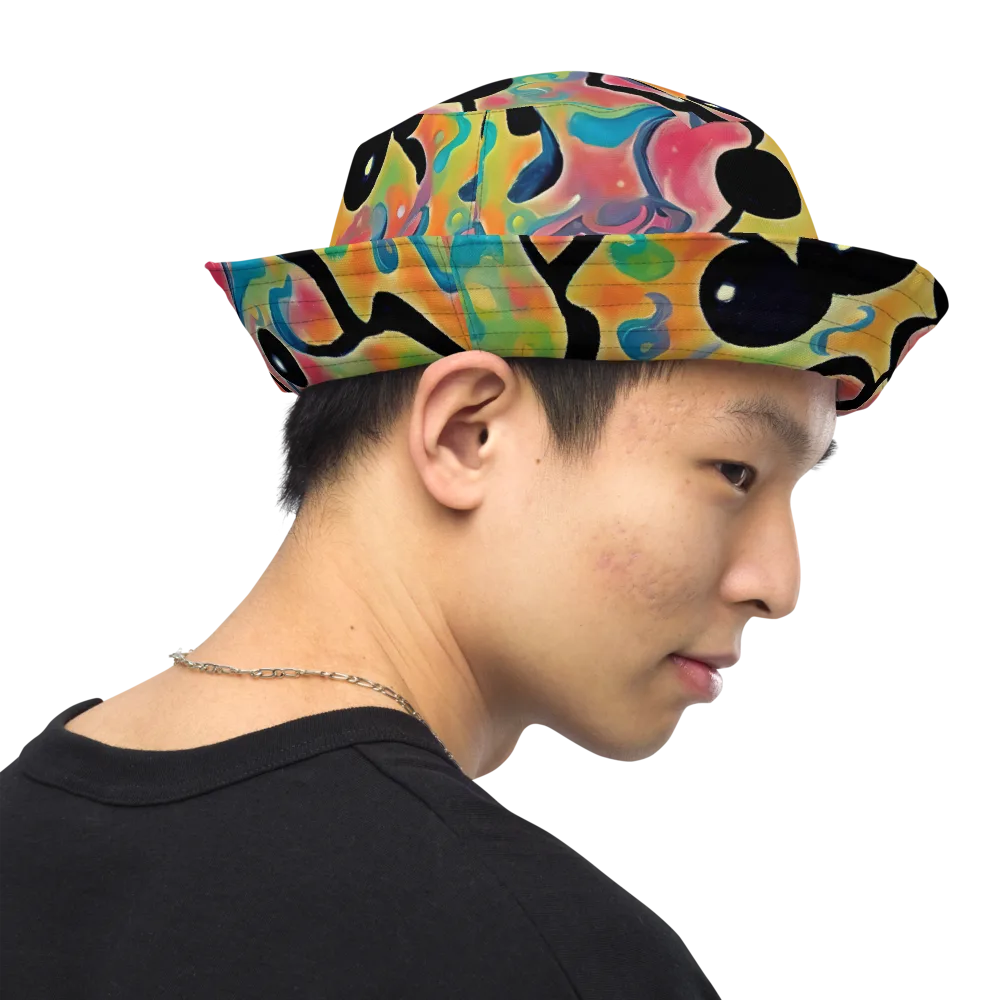 Midday Mirage on Reversible Bucket Hat — Right Outside