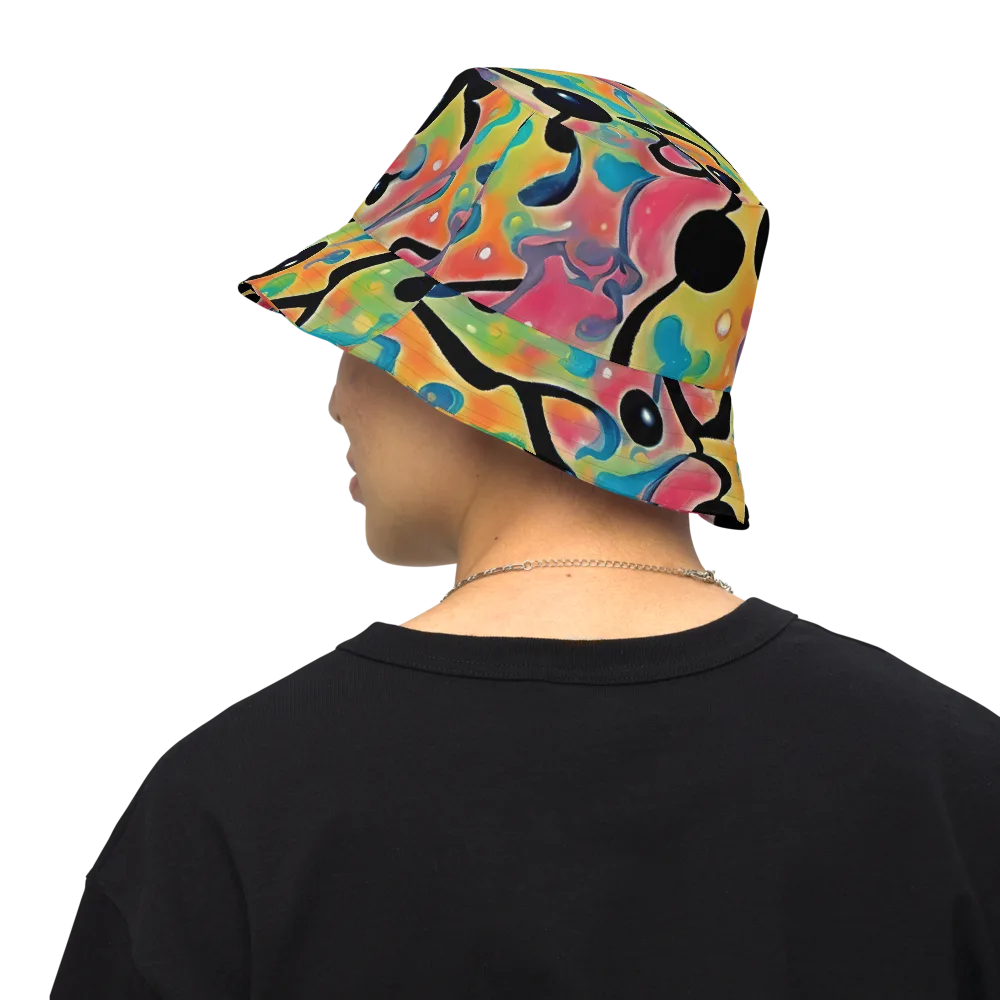 Midday Mirage on Reversible Bucket Hat — Back Inside