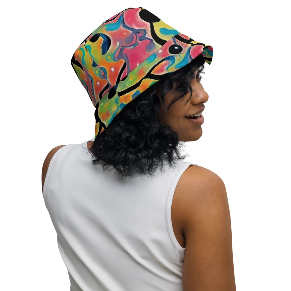 Midday Mirage on Reversible Bucket Hat — Right Outside